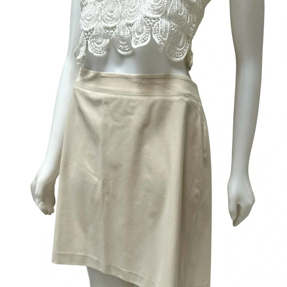 Vintage THE LIMITED Virtual Stretch Tan Pencil Skirt Office Carrier Capsule 90's